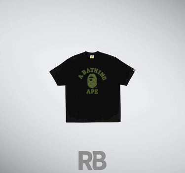 bape monogram black tee