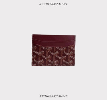 goyard saint sulpice burgandy cardholder