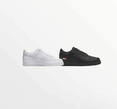 nike air force white x nike black air force supreme bundle