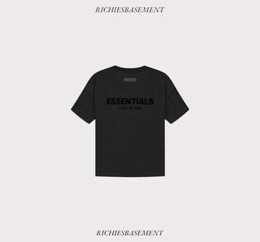 essentials black fog tshirt