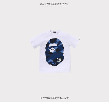 KIDS White Bape Blue T-shirt