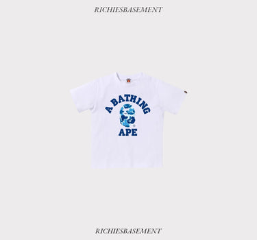 KIDS White Bape Baby Blue T-shirt