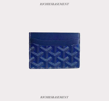 goyard saint sulpice blue cardholder