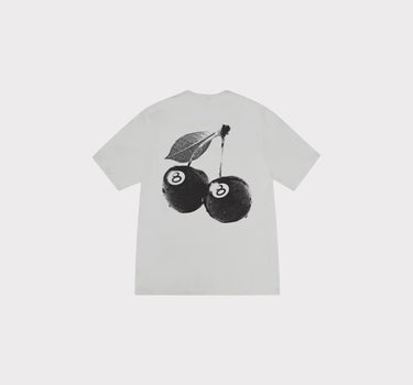 stussy white cherry tee