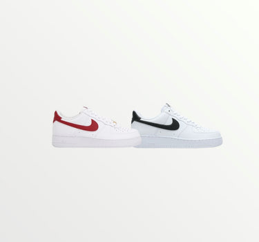 nike air force white team red x white & black bundle
