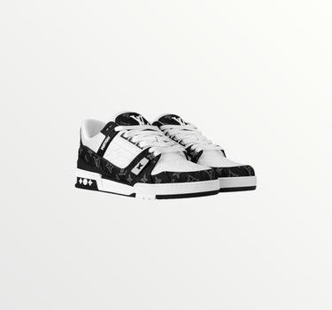 lv trainer sneaker black