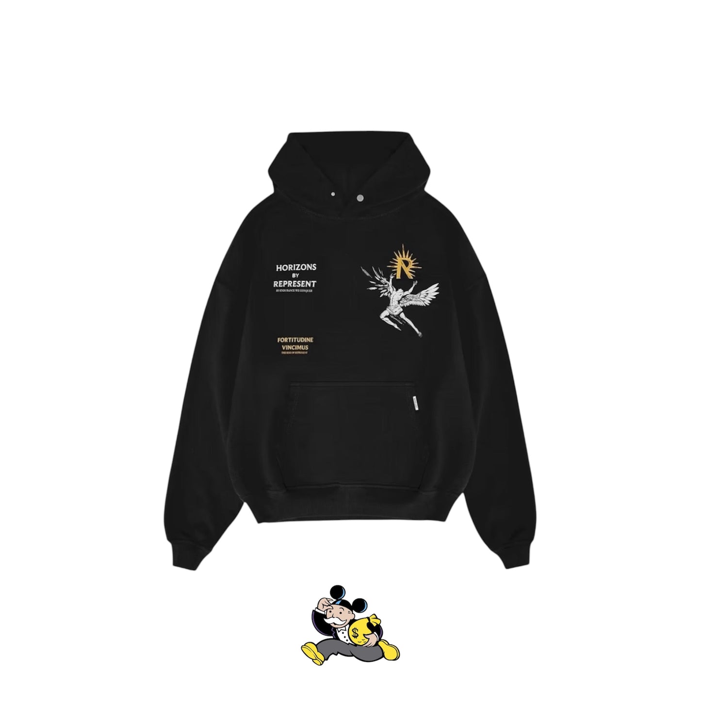 REPRESENT ICARUS HOODIE BLACK