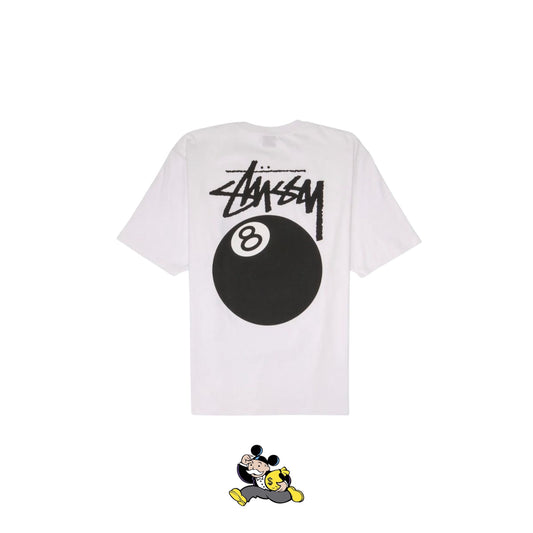 STUSSY 8 BALL WHITE