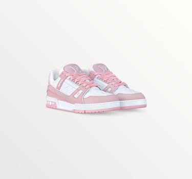 lv trainer rose sneaker