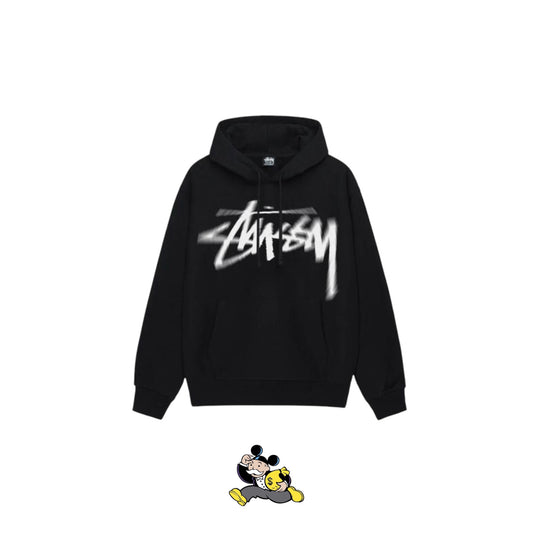 STUSSY DIZY BLACK HOODIE