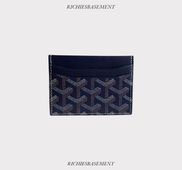 goyard saint sulpice dark  blue cardholder