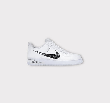 nike air force 1 low sketch white black